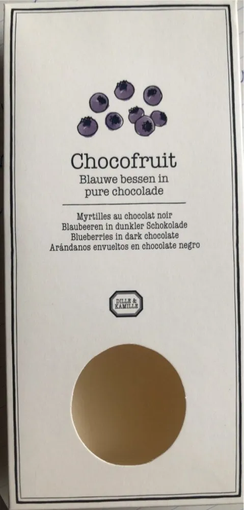 Chocofruit Blauwe bessen in zwarte chocolade
