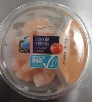Tapas de crevettes avec sauce cocktail
