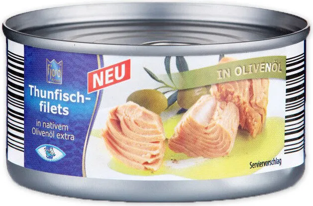 Thunfischfilet in Olivenöl