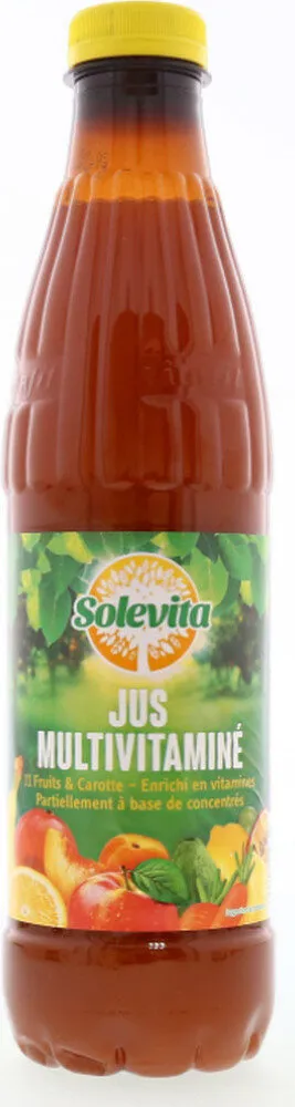 Jus multifruits à base de jus de fruits concentré