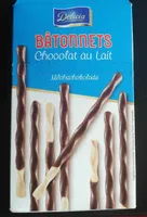 Bâtonnets chocolat au lait