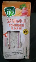 TASTE TO GO Sandwich Schinken und Käse