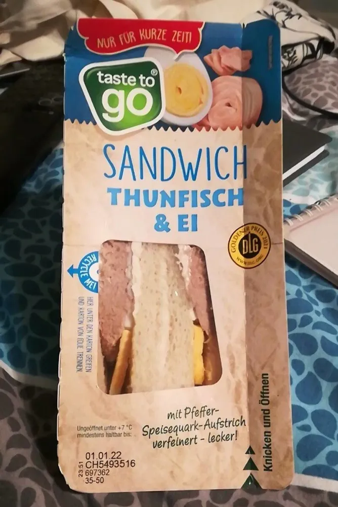 Sandwich - Thunfisch und Ei