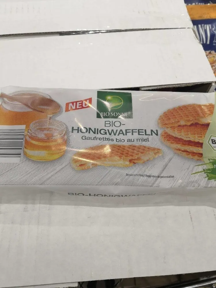 Gaufrette bio au miel