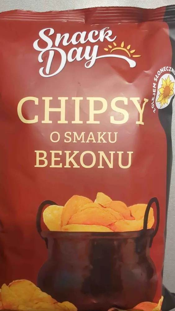 Chipsy o smaku bekonu