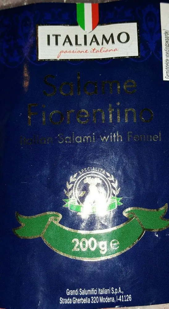 Salami Italien Au Fenouil, 200 Grammes, Marque Salumeo