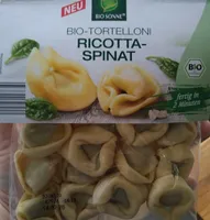 Bio-tortelloni ricotta spinat