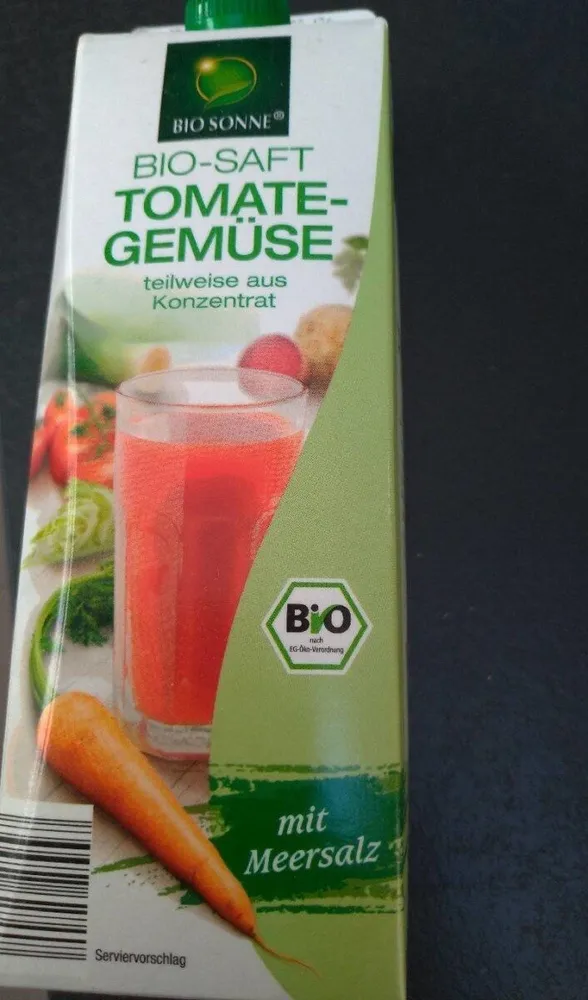 Bio-Saft Tomate gemüse