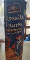 Biscuits fourrés au cacao maigre