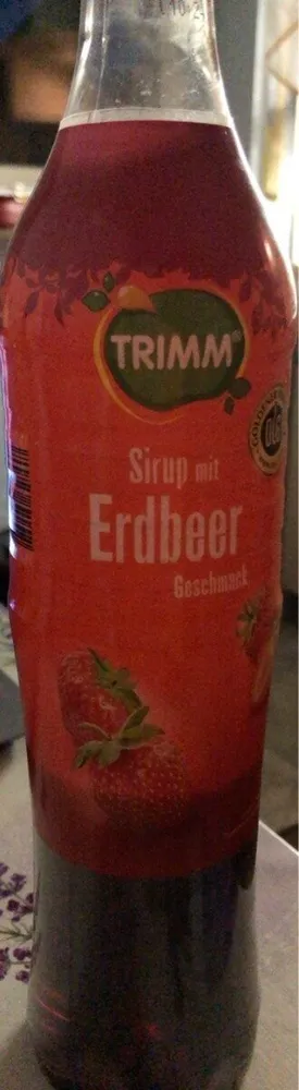 Sirup mit Erdbeer Geschmack