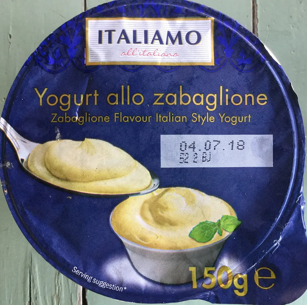 Yogurt allo zabaione