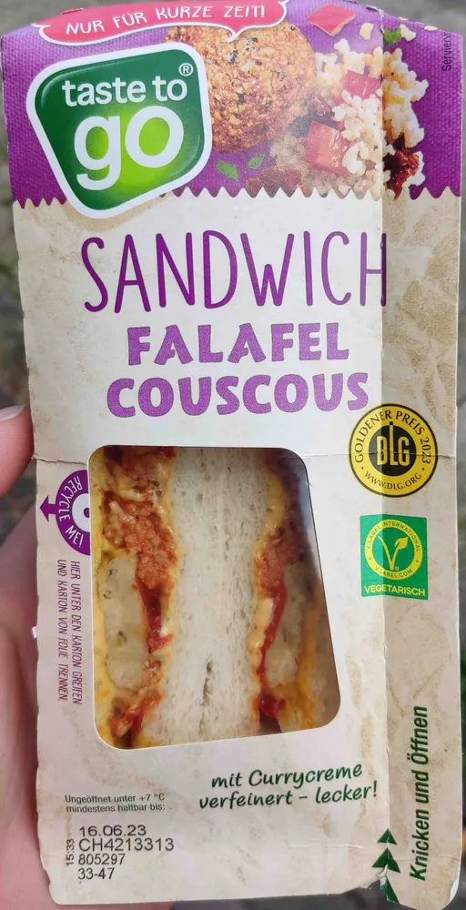 Sandwich Falafel Couscous