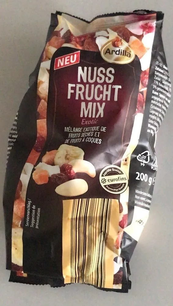 Mélange de fruits séchés et de fruits à coque