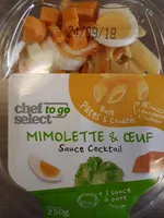 Nudel- und Rohkostsalat mit Mimolette und Eiercocktailsauce