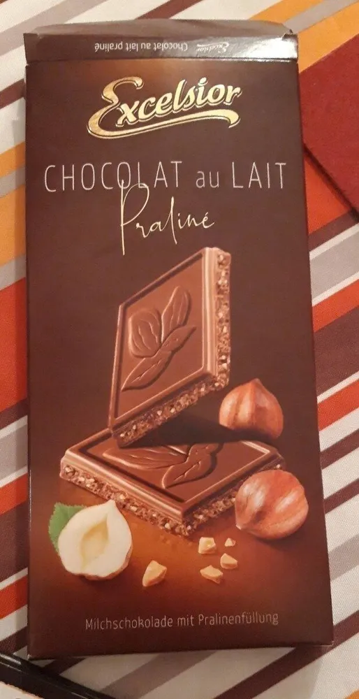 Chocolat au lait praliné