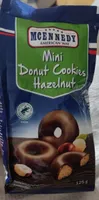 Mini donut cookies hazelnut