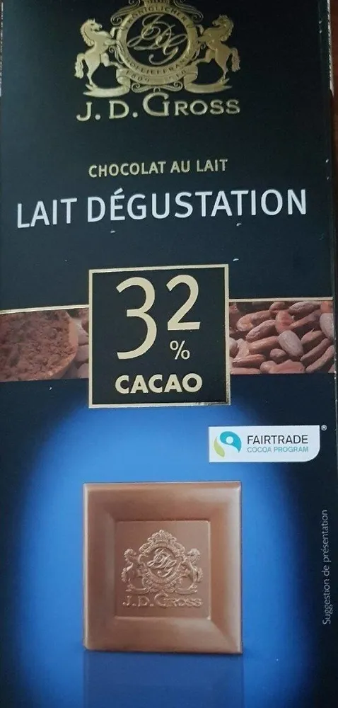 Chocolat au lait dégustation