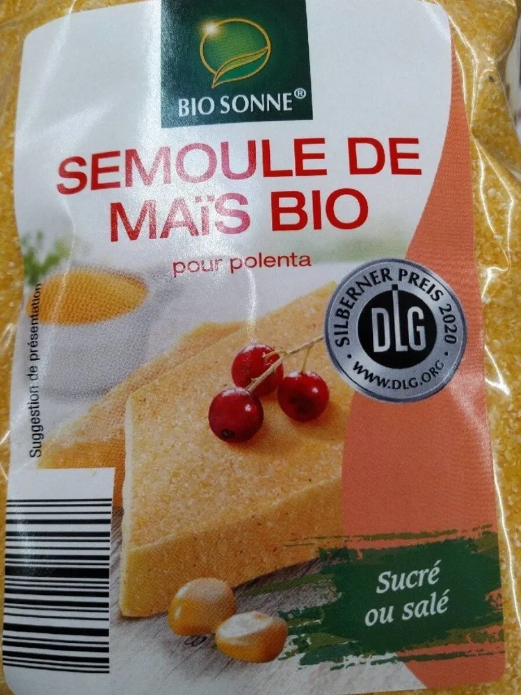 Semoule de maïs bio pour polenta
