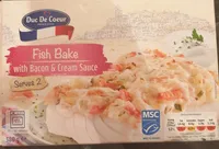 Fish bake (bacon & cream sauce)
