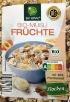Bio-Müsli Früchte