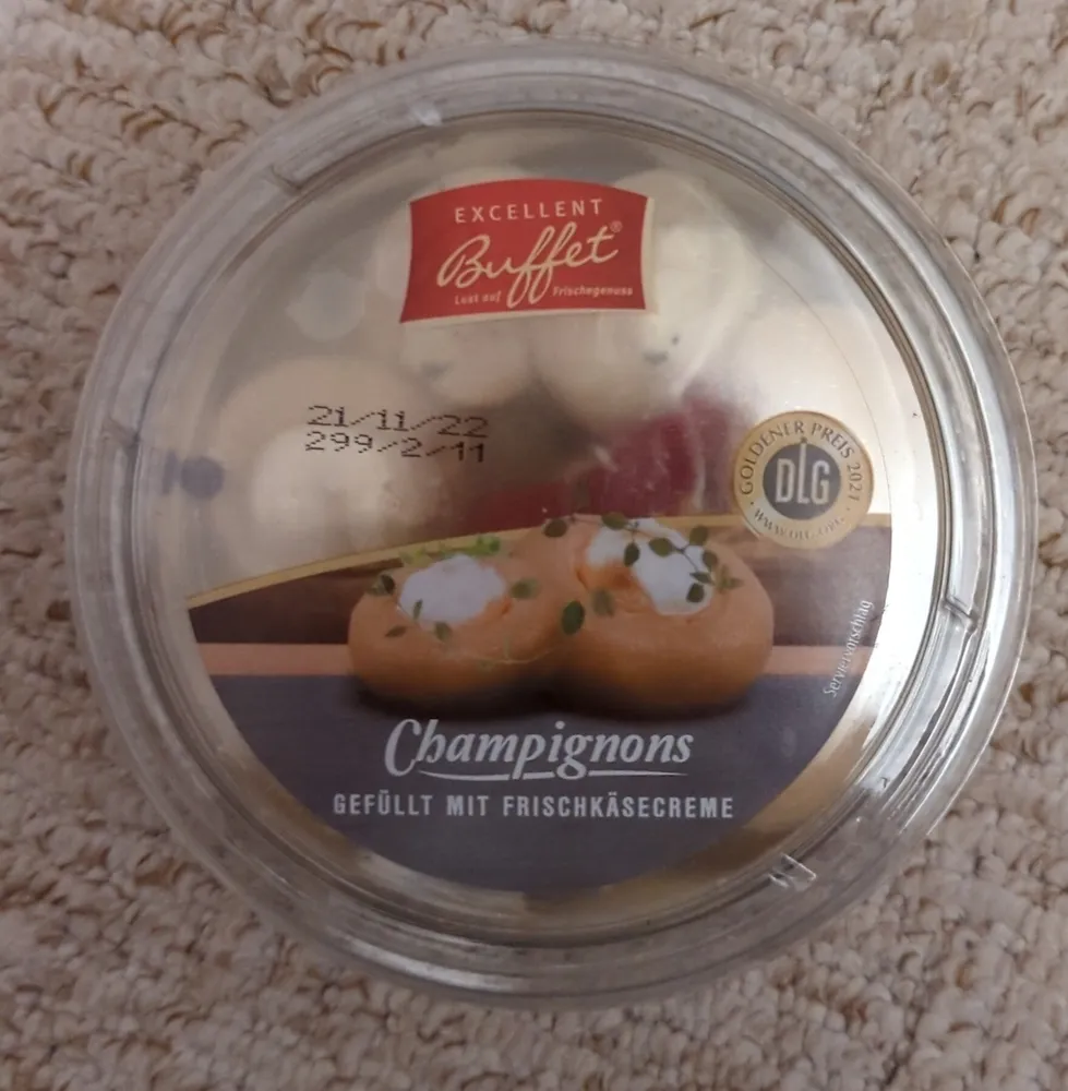 Champignons gefüllt mit Frischkäsecreme