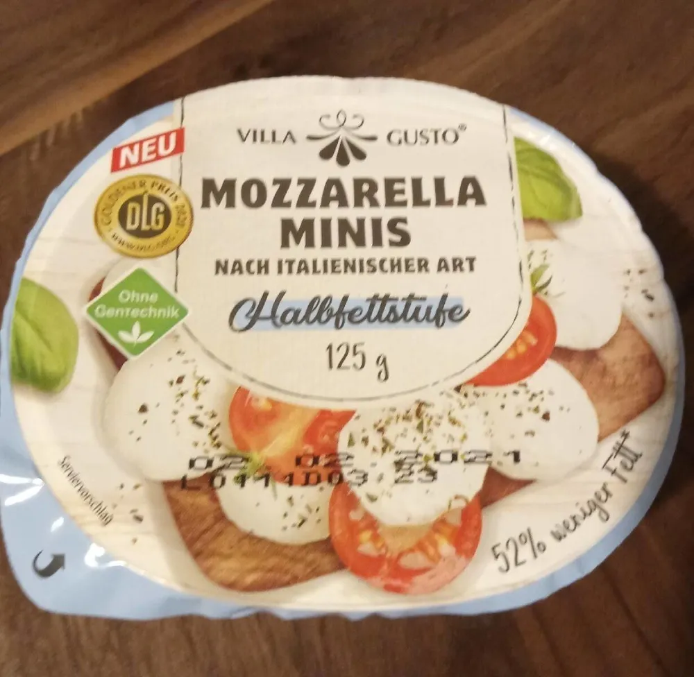 Mozzarella Minis nach italienischer Art halbfettstube