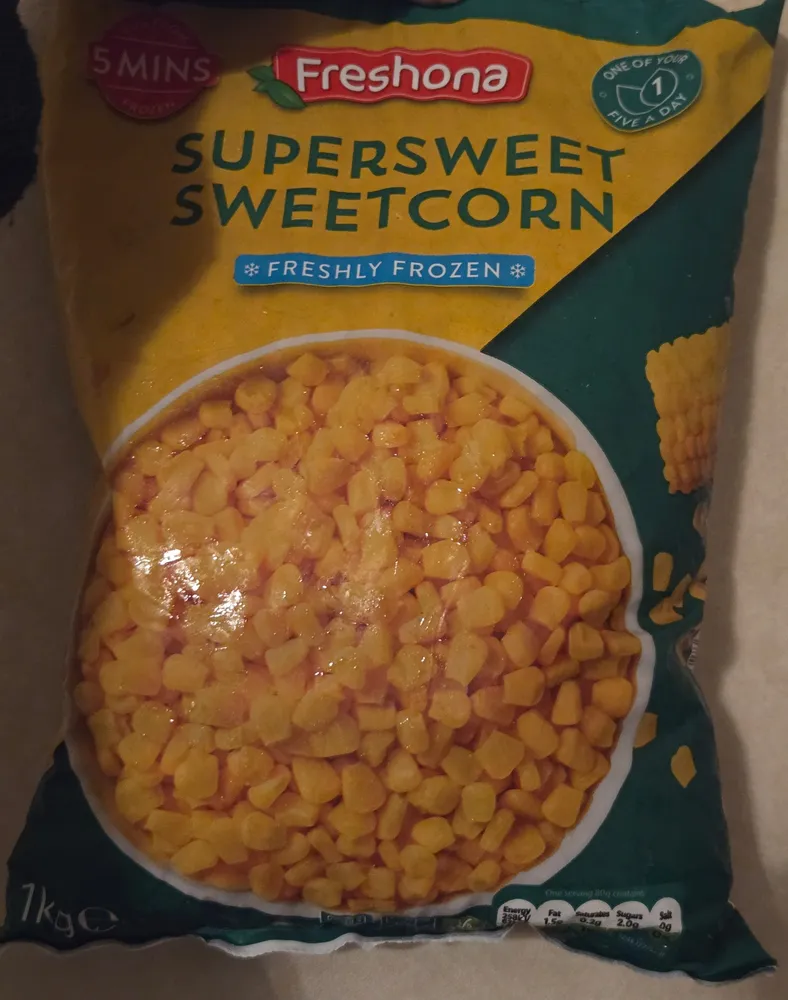 Frozen Supersweet Sweetcorn
