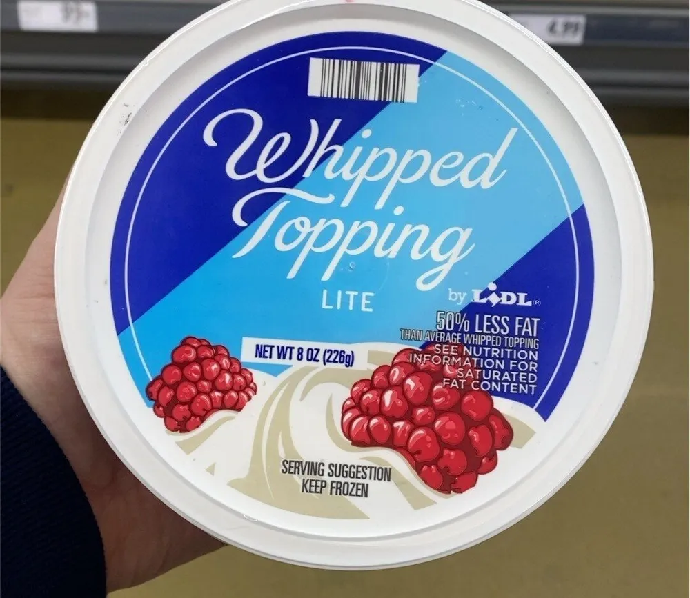 Whipped topping lite