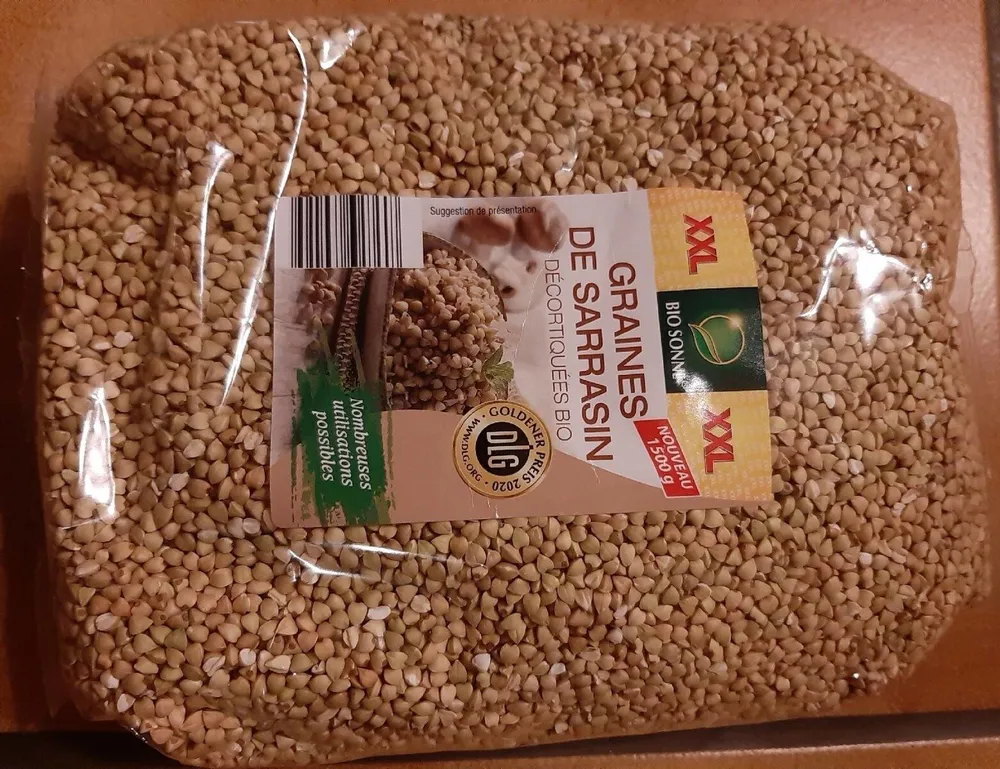 Graines de sarrasin décortiquées bio