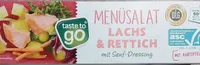 Menüsalat Lachs und Rettich mit Senf-Dressing
