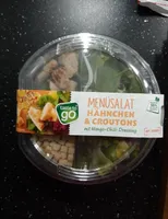 Menüsalat Hähnchen & Croutons mit Mango-Chilli-Dressing