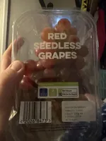 Red seedless grapes