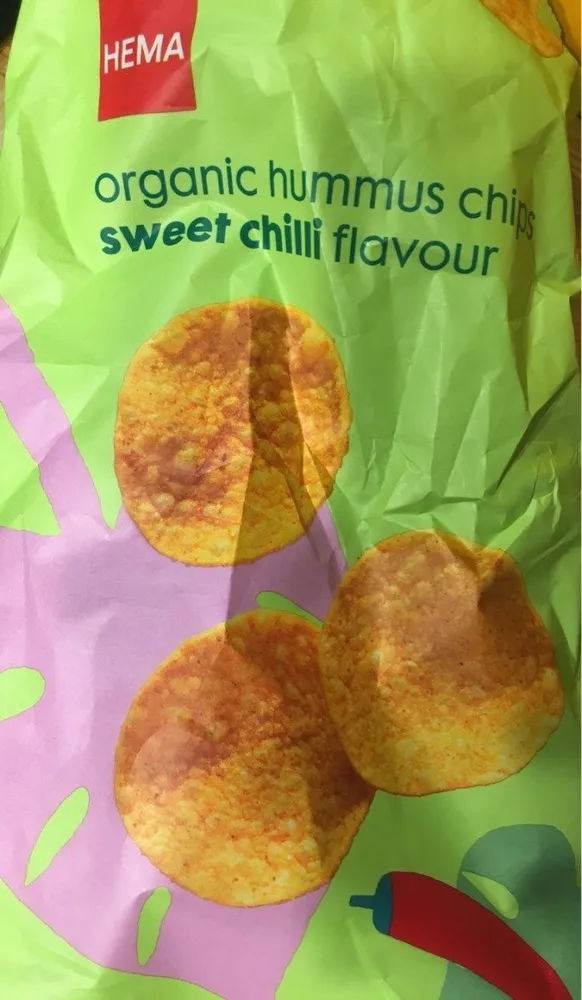Organic Hummus chips sweet chili flavour