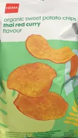 Organic sweet potato chips thai red curey