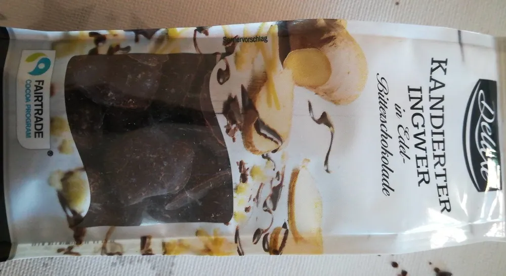 Schokolierte Früchte, Ingwer