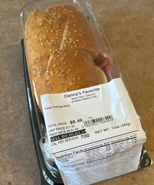 Danny’s Favorite Sub