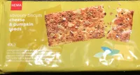 Savoury biscuits cheese & pumpkin seeds