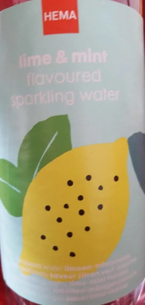 Lime & mint flavoured sparkling water