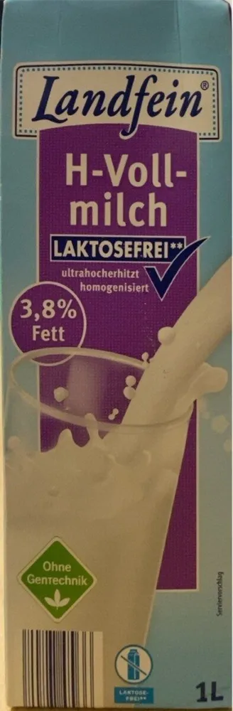 H-Vollmilch Laktosefrei 3,8% Fett