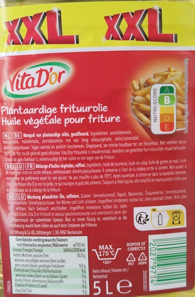 Huile friteuse Lidl