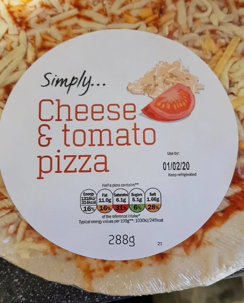 Cheese & tomato Pizza