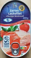 Zartes Lachsfilet in fruchtiger Tomatensauce