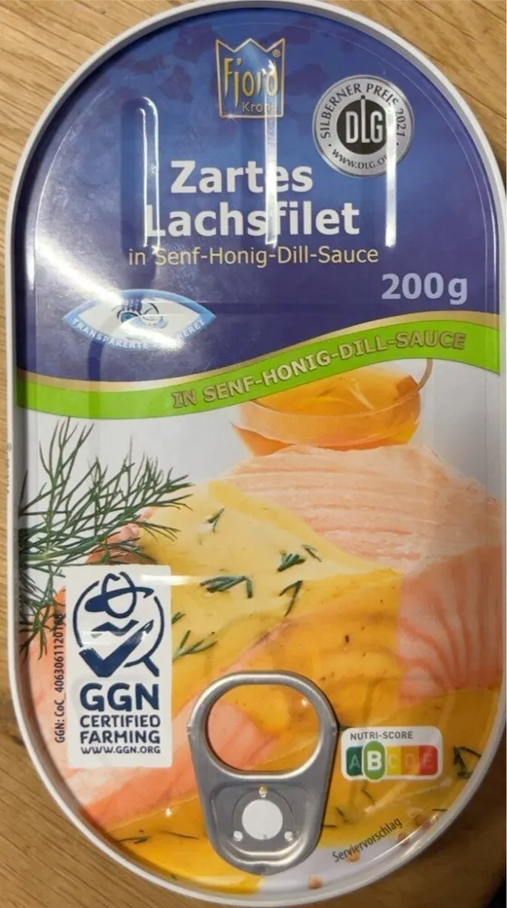 Zartes Lachsfilet in Senf-Honig-Dill-Sauce