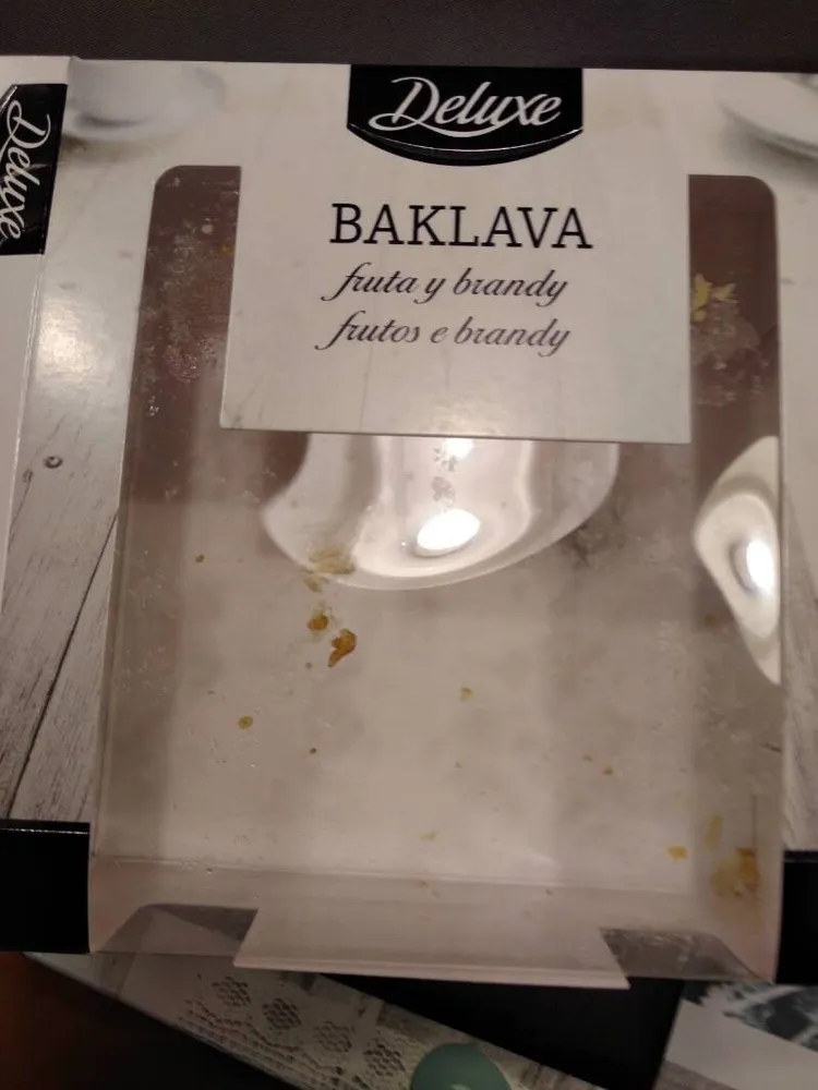 Baklava fruta y brandy