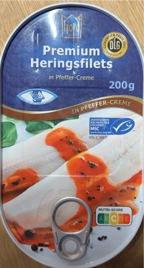 Premium Heringsfilets in Pfeffer-Creme