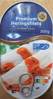 Premium Heringsfilets in Pfeffer-Creme