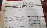 Lonchas de jamón curado