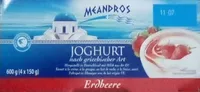 Joghurt nach griechischer Art Erdbeere