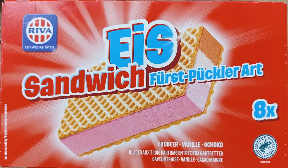 Eis Sandwich Fürst-Pückler Art