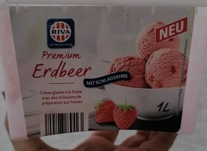 Crème glacée Fraise